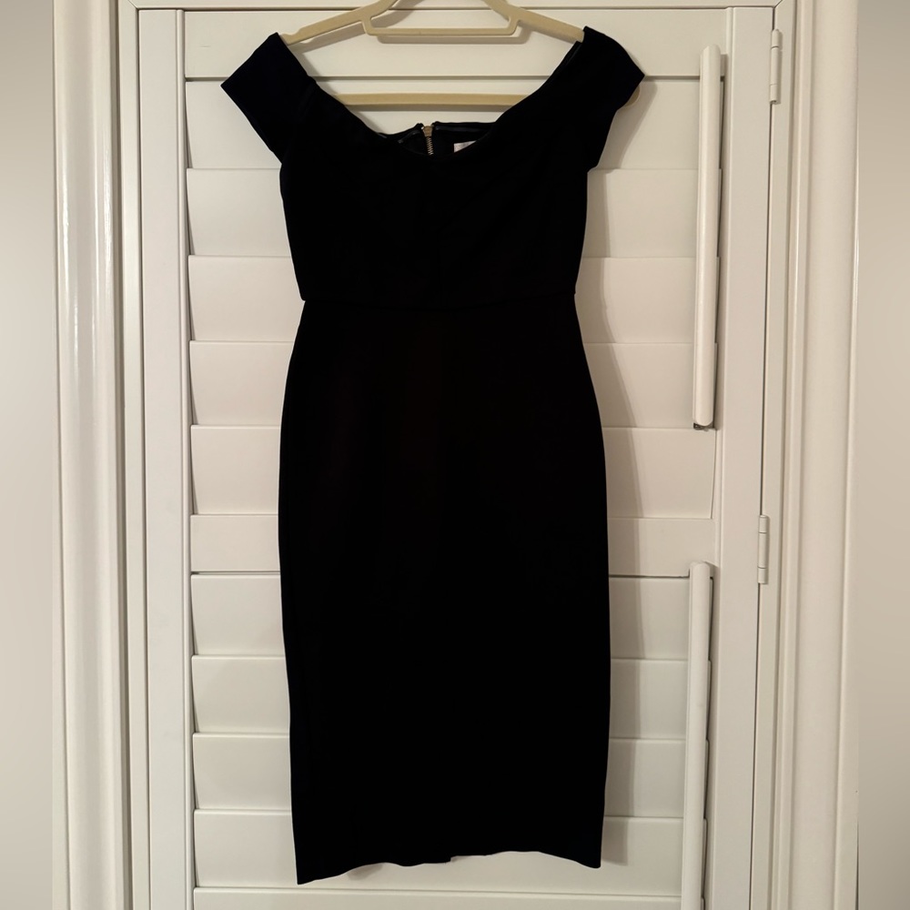 Black off the shoulder dress